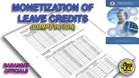 how to compute monetization|Computation of Leave Credits in the Philippines .